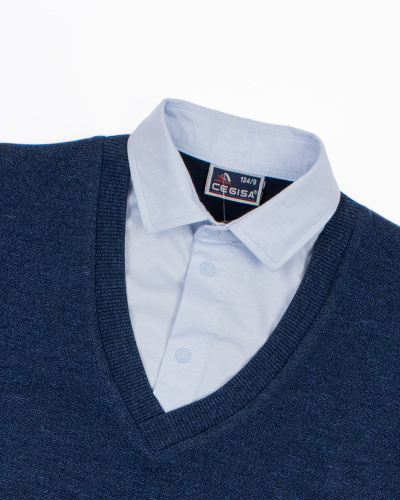 CEGISA 2820 Джемпер имитация двойки фото